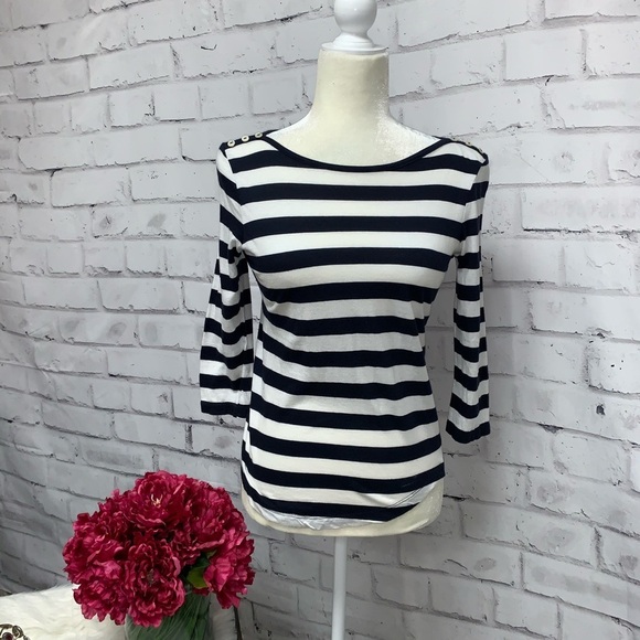 GAP Tops - 5/$35 💥Gap Boatneck  Stripe Long Sleeve Top